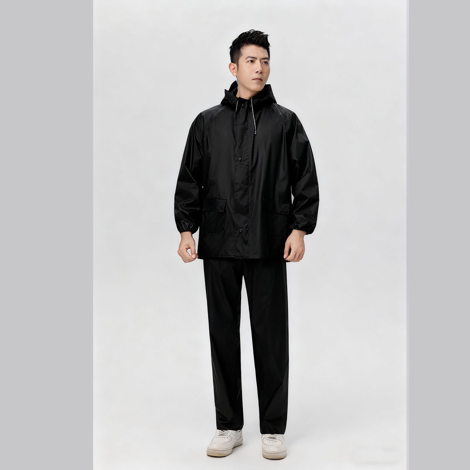 Cycling Commute Pants - モランディ ユニセックス スプリットオックスフォード生地 防水防風レインコートパンツセット アウトドア通勤サイクリングハイキング用