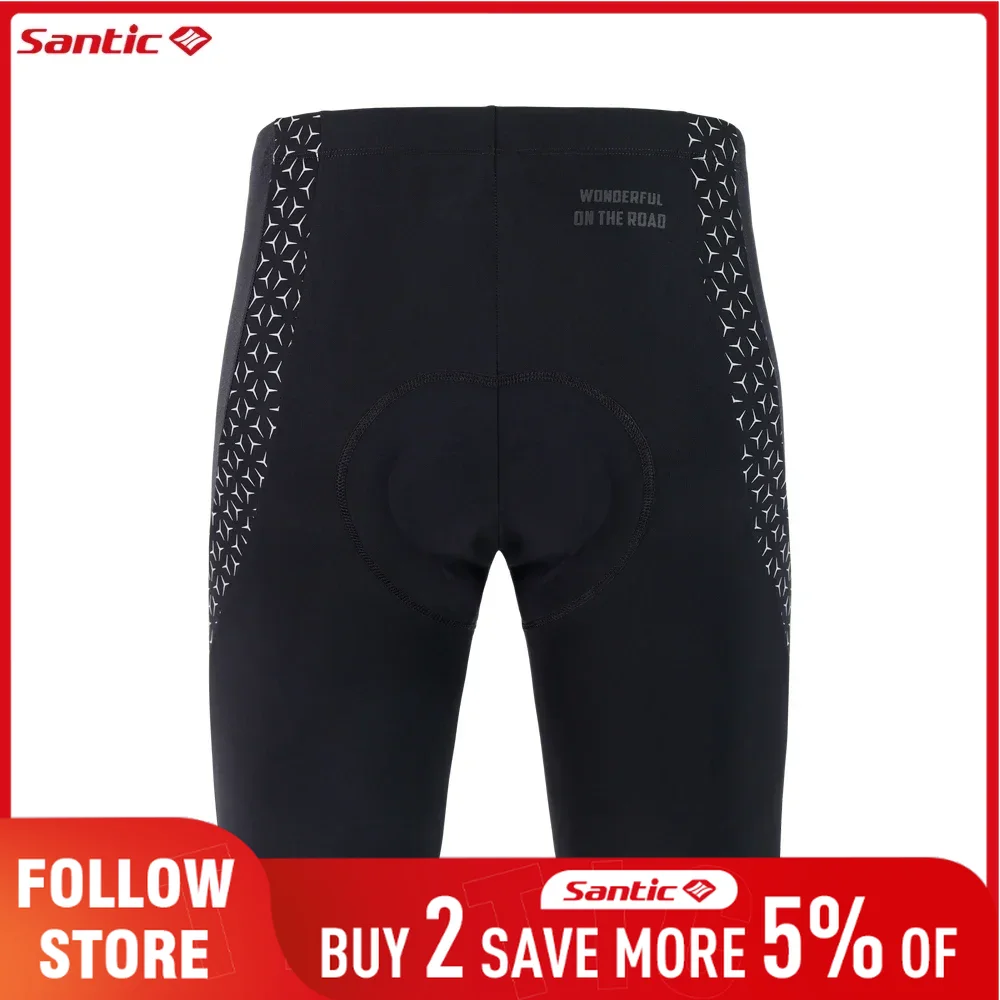 Cycling Commuter Pants - Santic メンズサイクリングショーツ夏通気性 MTB/ロードバイクハーフパンツ 4D スポンジクッションパッド入りプロクイックドライ乗馬スポーツショーツ