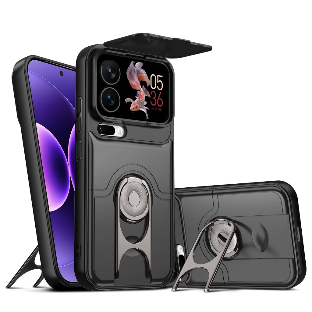 Kickstand Adjustable - スライドカメラレンズプロテクター付きスマホケース Xiaomi 17T Pro、17 ProMax、15T、15 Ultra、14T対応