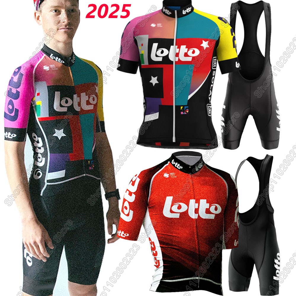 Cycling Commute Shorts - ロトチーム2025サイクリングジャージセット サマーベルギー ウェア メンズキット ロードバイクシャツ スーツ