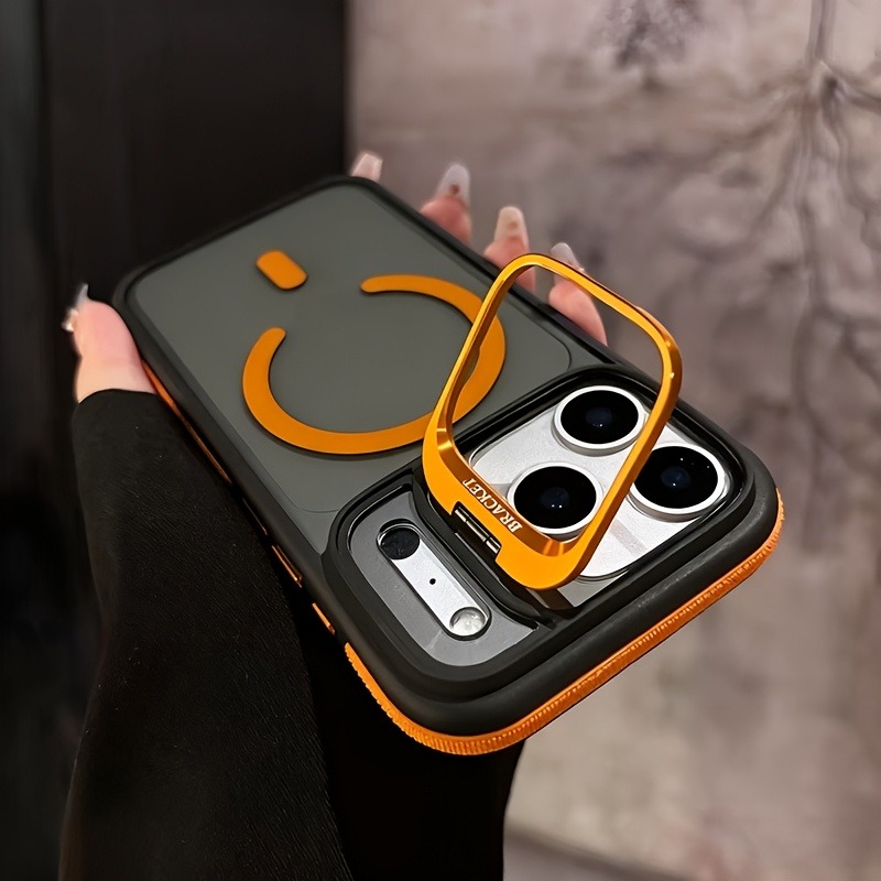 Kickstand Adjustable - 高級マットクリアバックマグネット式スマホケース、調整可能なキックスタンド付き、iPhone Air 17 ProMax 16 15
