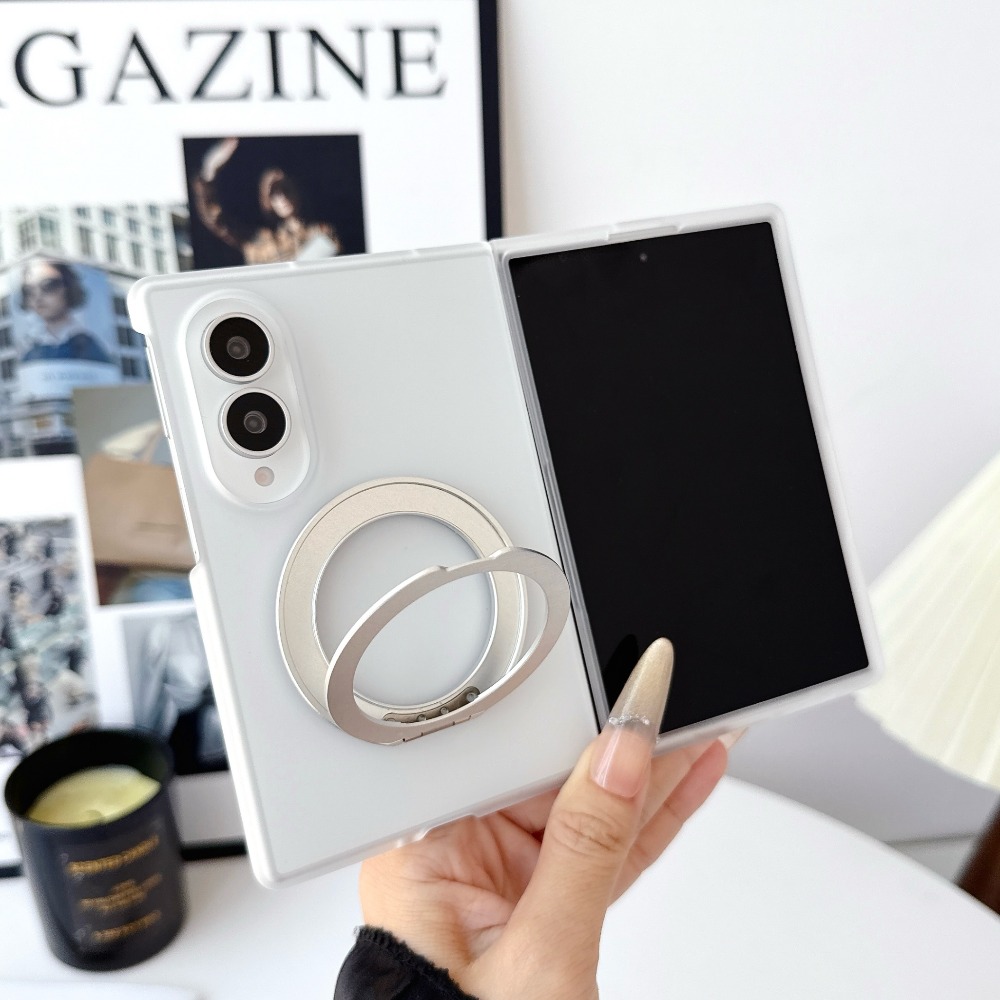 Kickstand Adjustable - 取り外し可能な360度回転式 ° 回転可能なリングキックスタンド Magsafe 磁気クリア電話ケース用 Samsuang