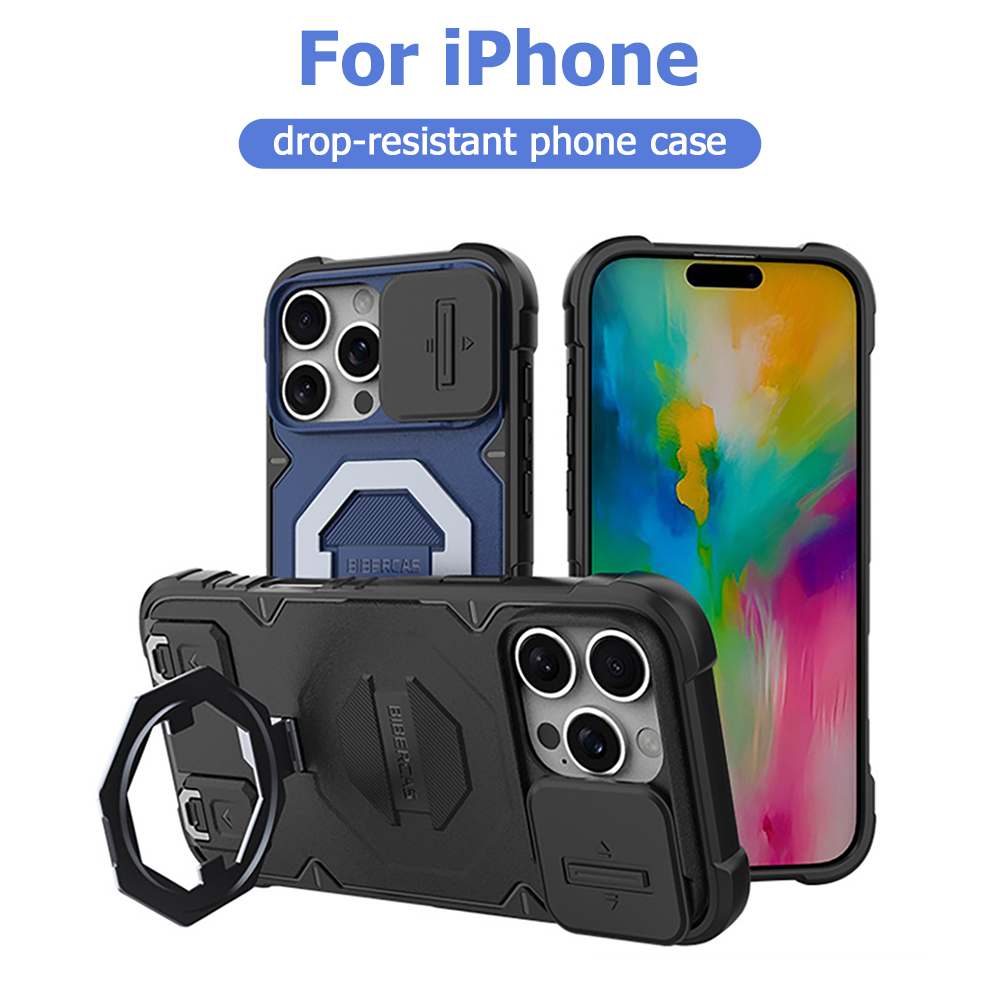 Kickstand Adjustable - リング付きキックスタンド、マグネット式スマホケース、Apple iPhone 17 Air 16 15