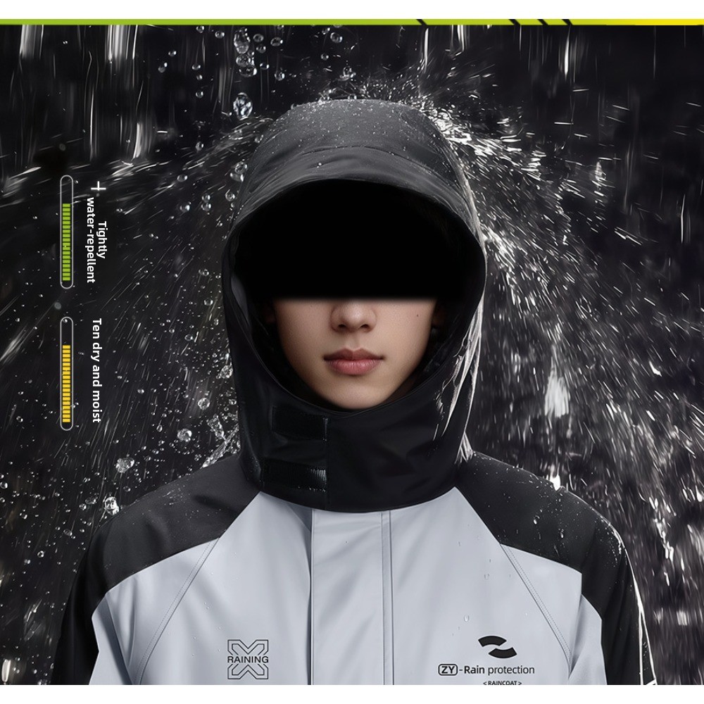 二点式バイク用レインスーツ 防水ジャケットとパンツセット サ - Cycling Commuter Rain Jacket のレビューと価格