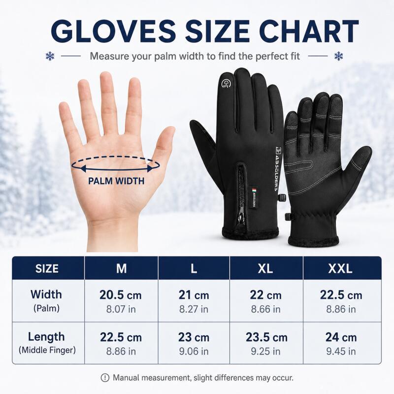 冬用防寒タッチスクリーン手袋、ジッパーカフ付き、サイクリング - Winter Cycling Commute のレビューと価格