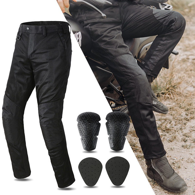 夏メッシュオートバイパンツ男性オフロードモトクロスレーシング - Cycling Commuter Pants のレビューと価格
