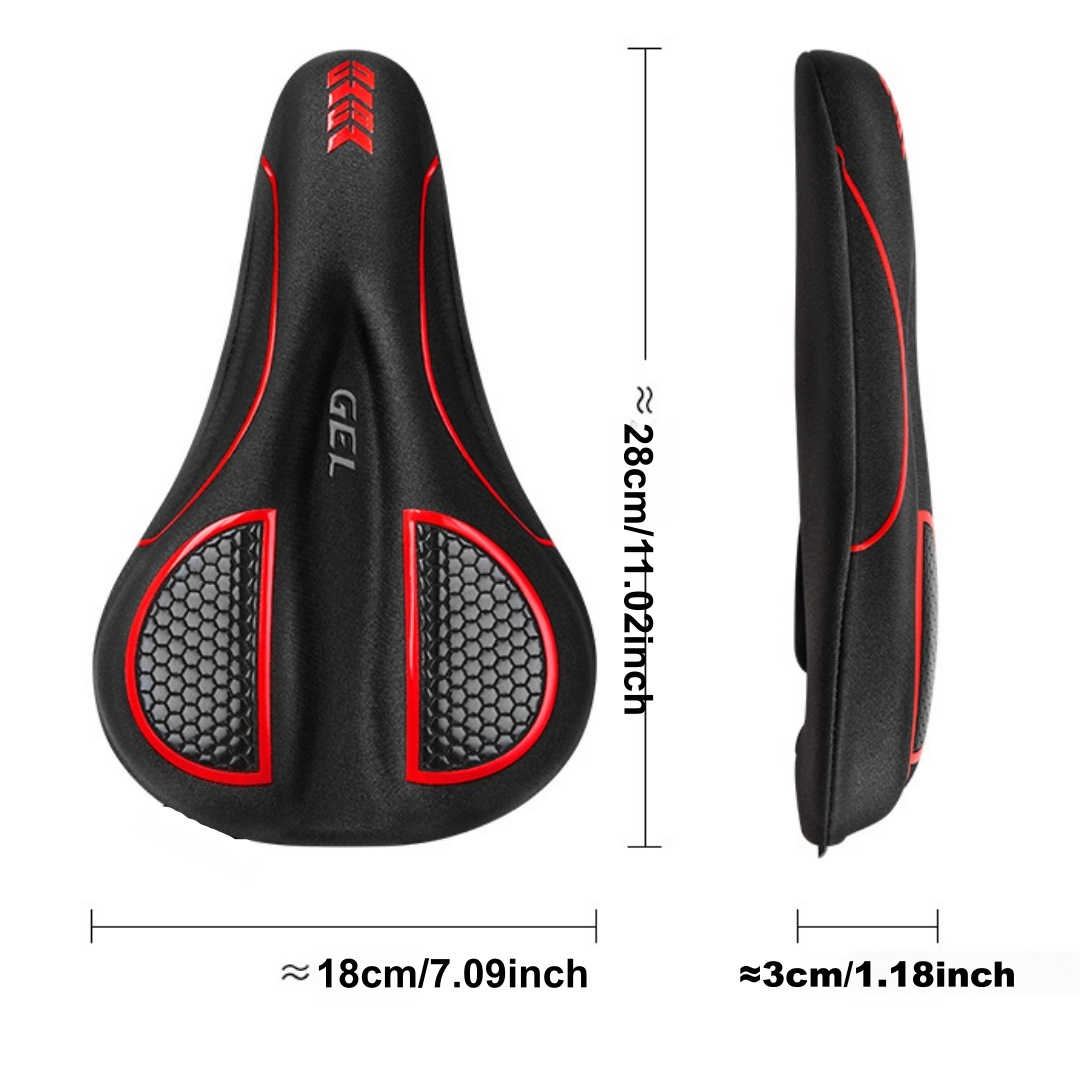 自転車シートクッション ジェルパッド入りサドルカバー 男女兼 - Commuting By Bike のレビューと価格