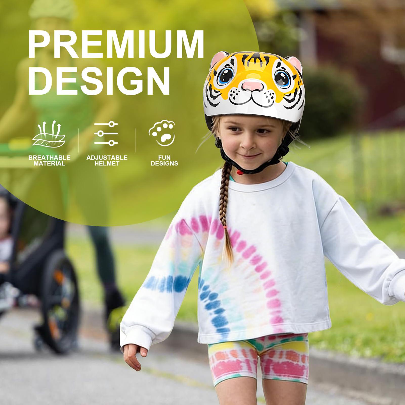 子供用ヘルメット タイガーパターン 調節可能なスクーターヘル - Commute Cycling Helmet のレビューと価格