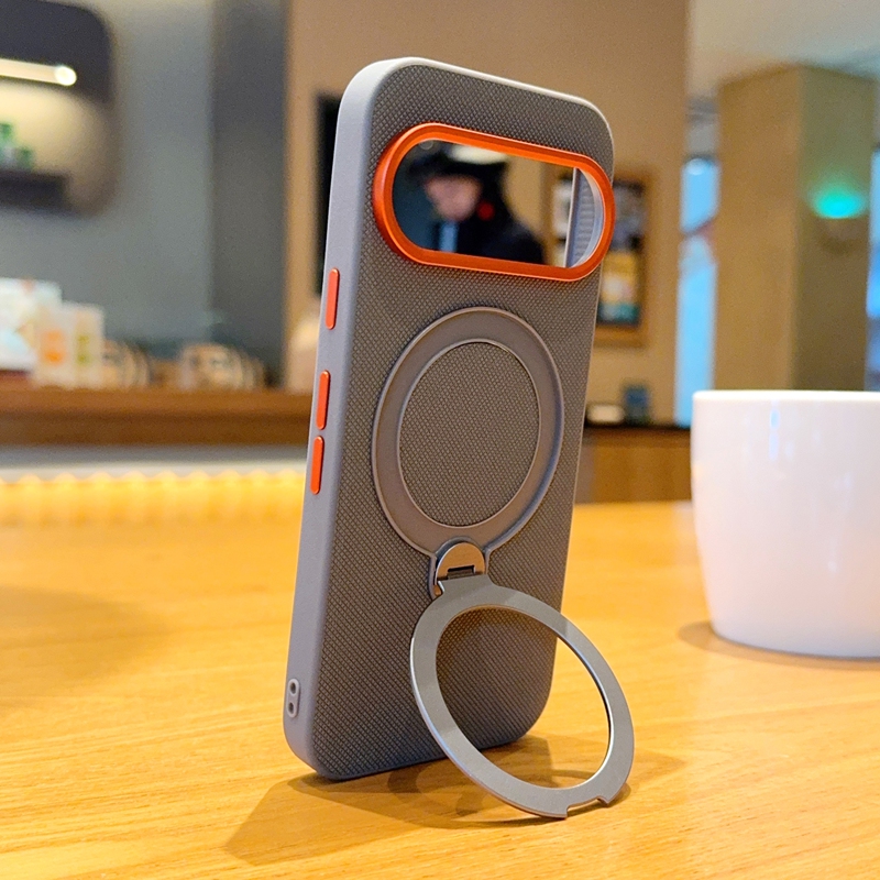 360 回転キックスタンドテクスチャード磁気電話ケース Go - Kickstand Adjustable のレビューと価格