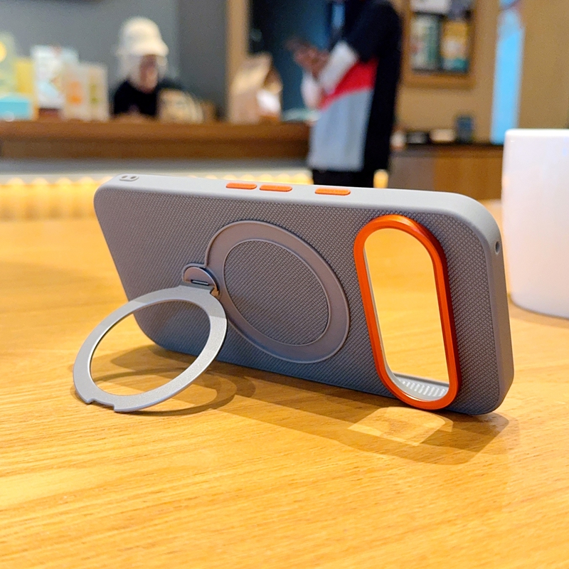 360 回転キックスタンドテクスチャード磁気電話ケース Go - Kickstand Adjustable のレビューと価格
