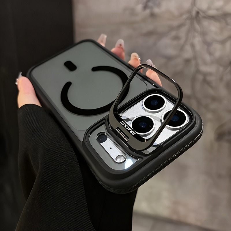 高級マットクリアバックマグネット式スマホケース、調整可能なキ - Kickstand Adjustable のレビューと価格