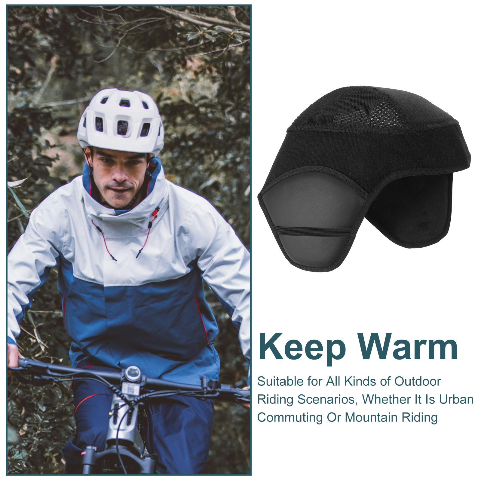 防風サイクリングイヤーウォーマーパッド 冬用保温スカルキャッ - Winter Cycling Commute のレビューと価格