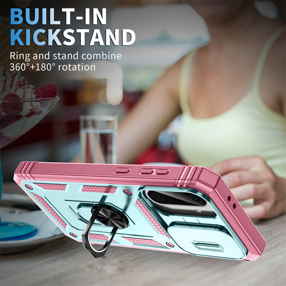 360度回転リングホルダー付きキックスタンド、スライド式カメ - Kickstand Adjustable のレビューと価格
