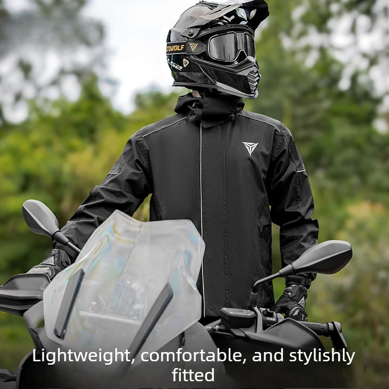 バイク用レインスーツ 防水ジャケットとパンツセット アウトド - Cycling Commuter Rain Jacket のレビューと価格