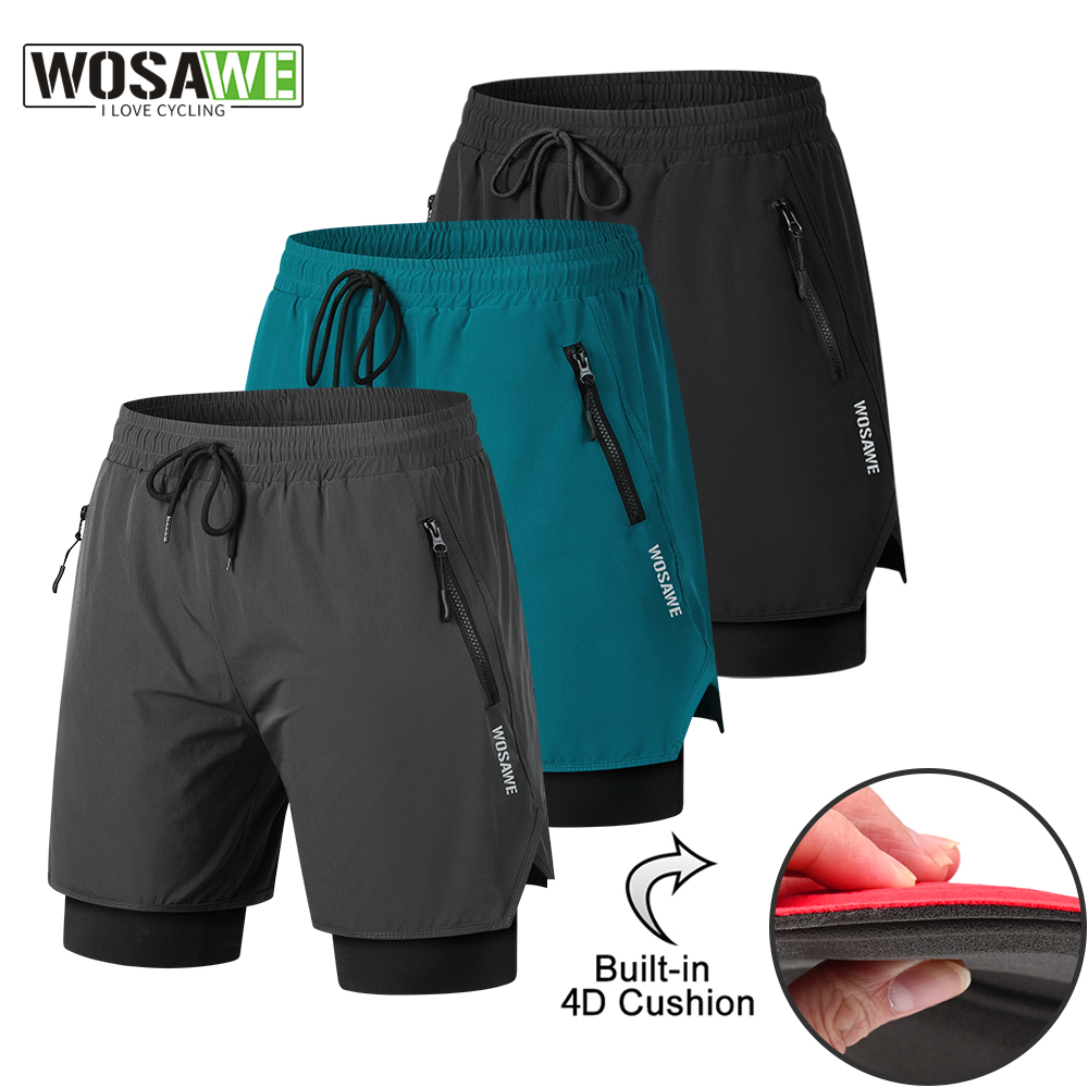 WOSAWE MTB ショーツ夏男性サイクリングショーツ 2 - Cycling Commuter Pants のレビューと価格