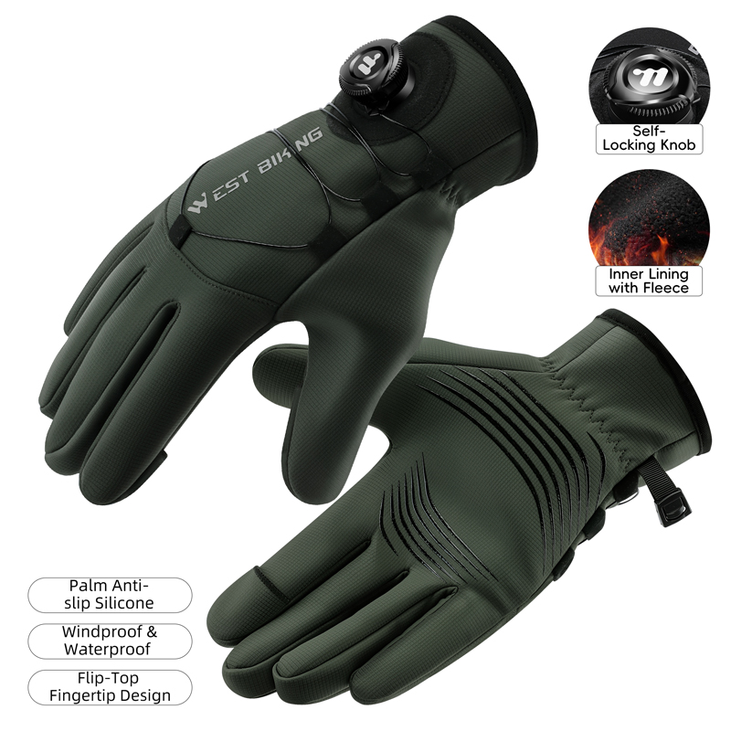 冬用バイクグローブ 磁気クイックリリース 断熱タッチスクリー - Winter Cycling Commute のレビューと価格