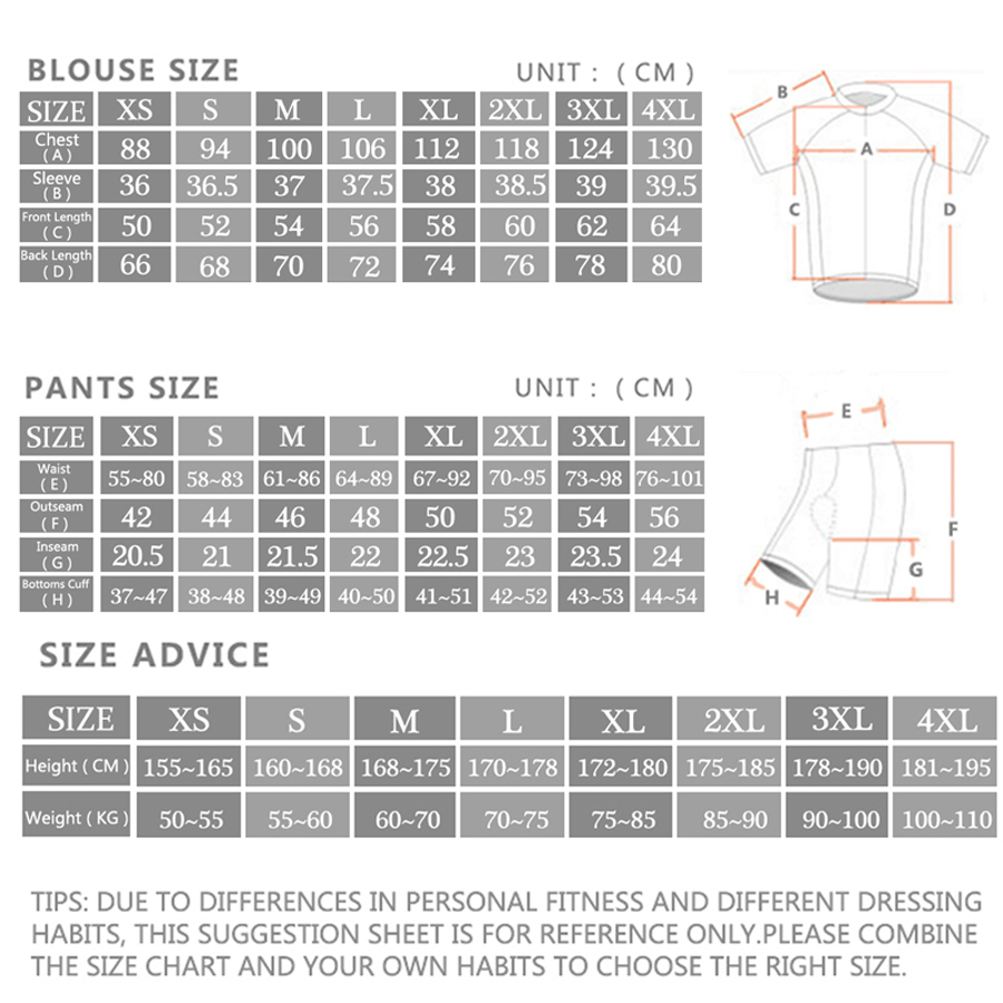 Rcn Rvouei サイクリングジャージセット夏用自転車ス - Cycling Commute Shorts のレビューと価格