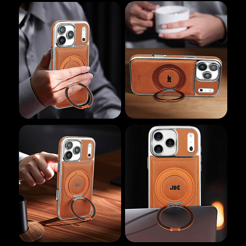 高級マグネット式360度回転キックスタンド付きレザー製iPh - Kickstand Adjustable のレビューと価格